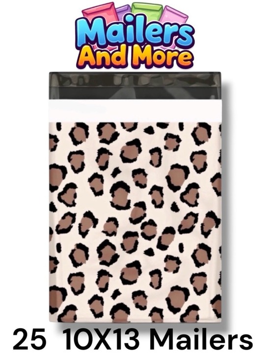 Mailers And More Other - 25 10X13 Poly Mailers Leopard Shipping Envelopes Bags PRICE IS FIRM